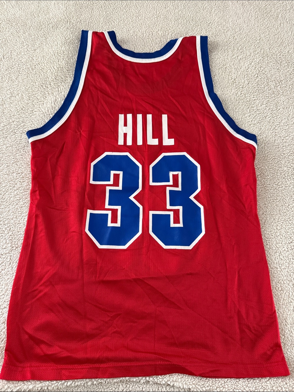 CLASSIC Detroit Pistons #33 Grant Hill NBA Champion Jersey